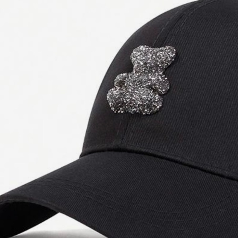 NWOT DIO Cap w Rhinestone Bear